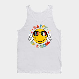 Happy Last Day of School, End of School, Summer Break, Graduation, Teacher Last Day (2 Sided) Tank Top